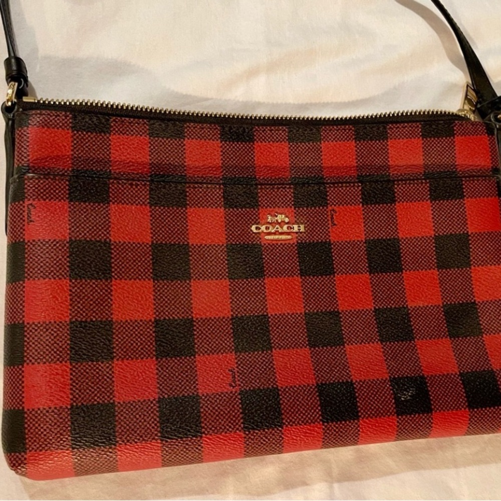 Coach Buffalo plaid Crossbody